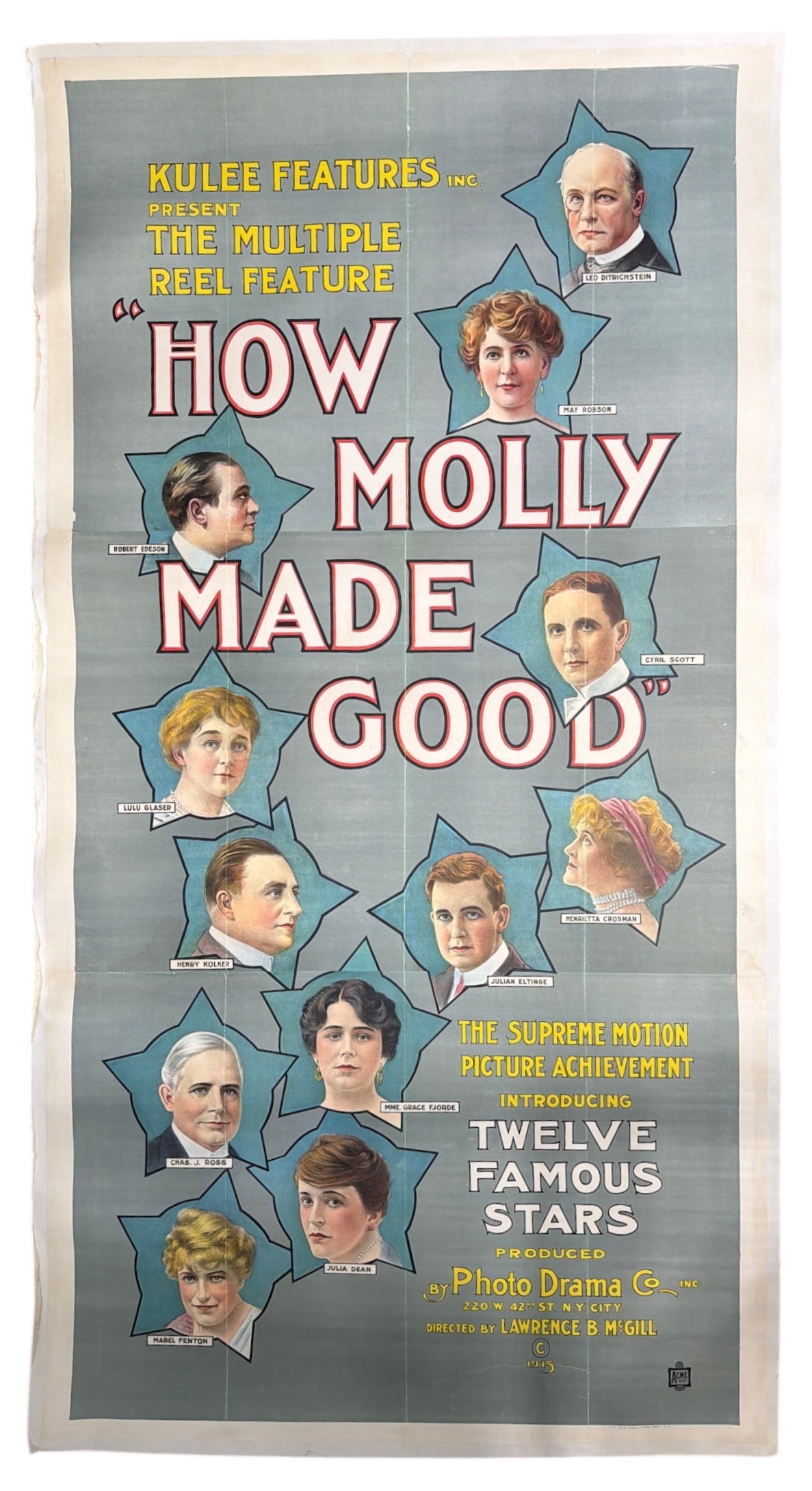 Vintage How Molly Made Good Movie Poster: Vintage How Molly Made Good Movie Poster