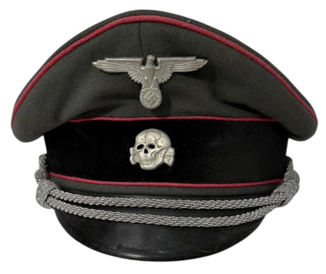 Waffen SS Artillery Officers Visor Cap: Waffen SS Artillery Officers Visor Cap