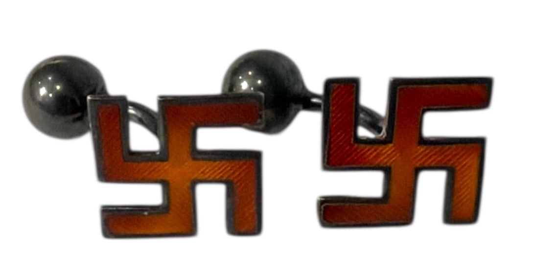 WWII German Stealing Silver Cufflinks: WWII German Stealing Silver Cufflinks