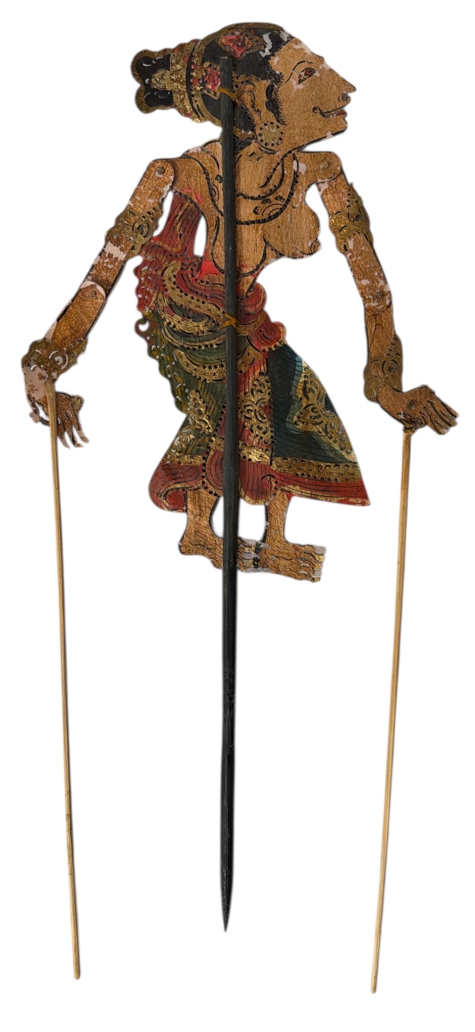 Traditional Indonesian Wayang Kulit Shadow Puppet: Traditional Indonesian Wayang Kulit Shadow Puppet
