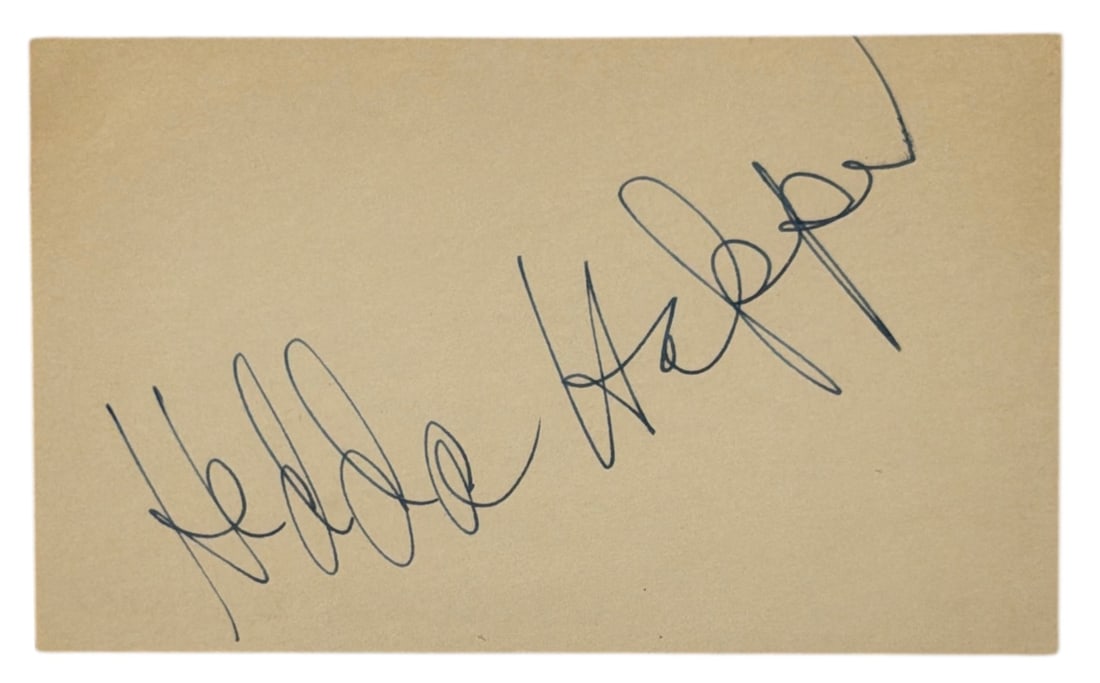 Celebrity Autographe of Hedda Hopper | no coa: AUTHENTICATION HAS NOT BEEN PERFORMED TO GUARANTEE VERIFICATION | All purchases are made at the buyers discretion