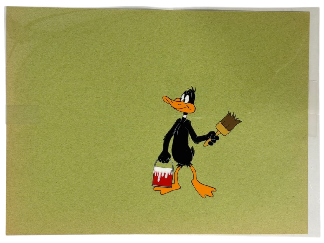 Warner Bros. Studio Animation Cel of Daffy Duck: Warner Bros. Studio Animation Cel of Daffy Duck