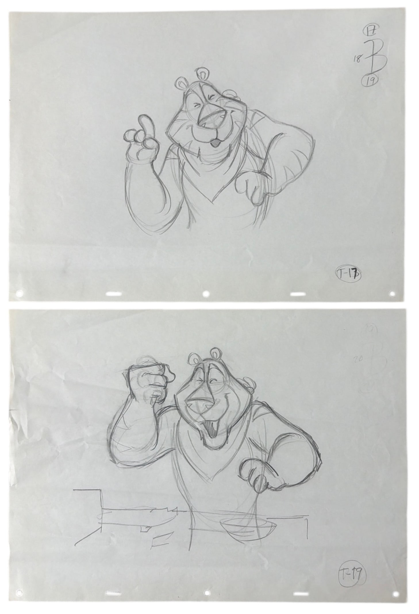 Lot of 2 | Original Hand Drawn Frosted Flakes Tony the Tiger Animation Cel: Lot of 2 | Original Hand Drawn Frosted Flakes Tony the Tiger Animation Cel