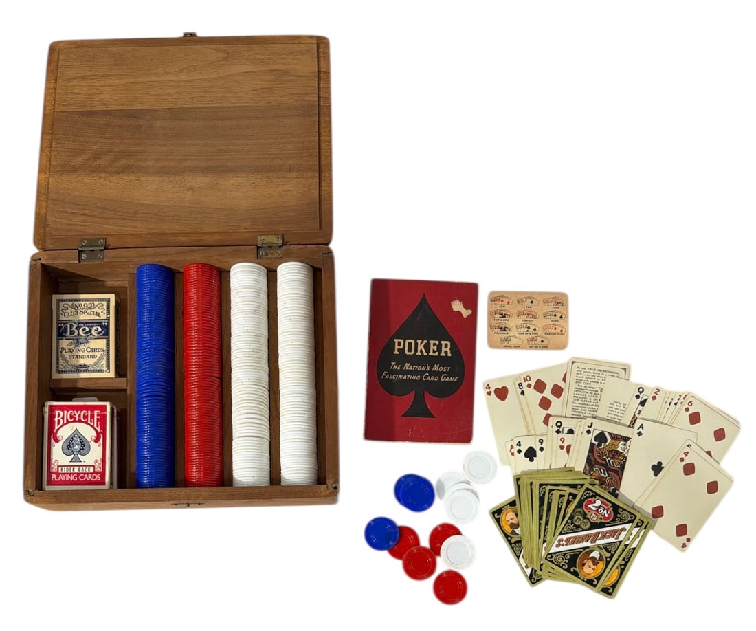 Poker Set ft. With Wooden Case: Poker Set ft. With Wooden Case