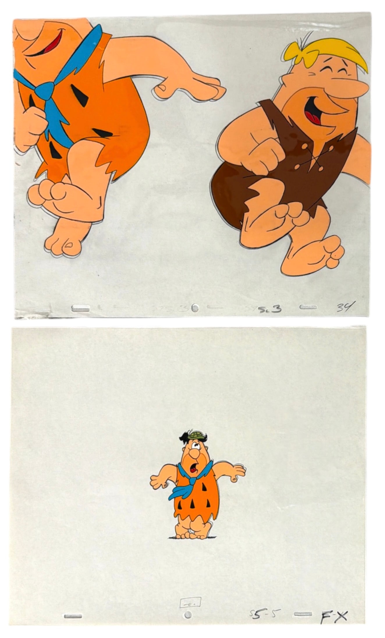 Hand Drawn Animation Cel | The Flintstones: Hand Drawn Animation Cel | The Flintstones