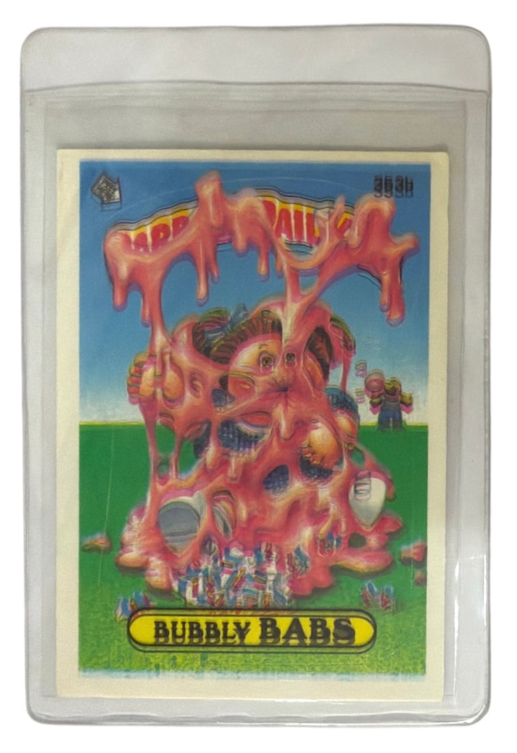 1987 Topps Garbage Pail Kids Trading Card | Bubbly Babs | No. 353b: AUTHENTICATION HAS NOT BEEN PERFORMED TO GUARANTEE VERIFICATION | All purchases are made at the buyers discretion