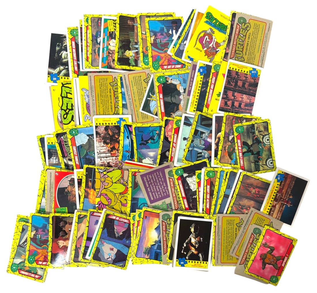 1989 Topps Teenage Mutant Ninja Turtles Trading Card Collection: AUTHENTICATION HAS NOT BEEN PERFORMED TO GUARANTEE VERIFICATION | All purchases are made at the buyers discretion