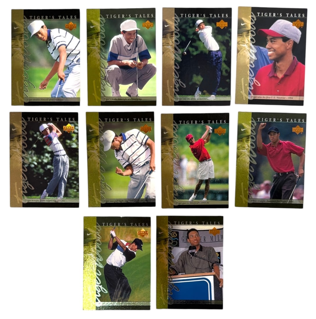 2001 Upper Deck Golf | Tiger's Tales Trading Card Collection | Featuring Tiger Woods: AUTHENTICATION HAS NOT BEEN PERFORMED TO GUARANTEE VERIFICATION | All purchases are made at the buyers discretion