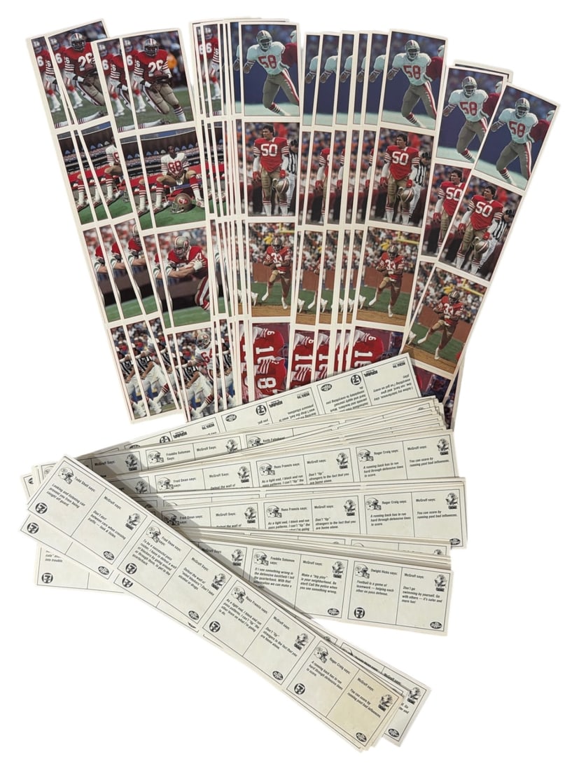 Uncut Vintage Football Trading Card Collection (1 of 1)