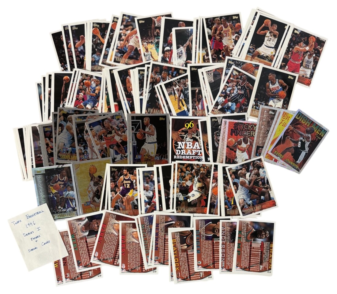 1996 Topps Basketball Trading Card Collection: AUTHENTICATION HAS NOT BEEN PERFORMED TO GUARANTEE VERIFICATION | All purchases are made at the buyers discretion