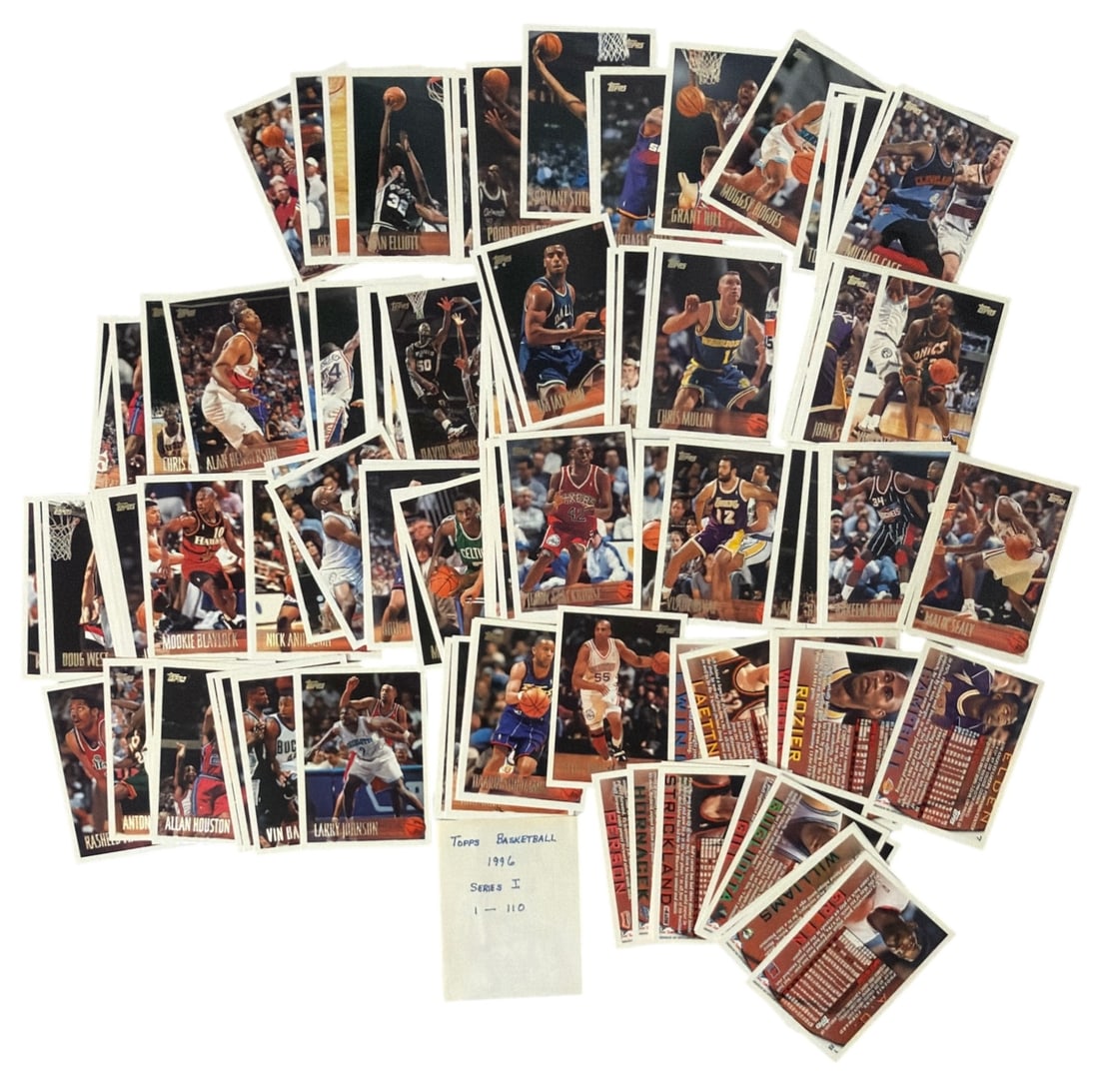 1996 Topps Basketball Trading Card Collection: AUTHENTICATION HAS NOT BEEN PERFORMED TO GUARANTEE VERIFICATION | All purchases are made at the buyers discretion