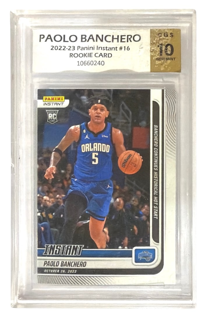 2022 to 23 Panini Instant Paolo Banchero Rookie Card | No. 16 | Graded 10 (1 of 2)