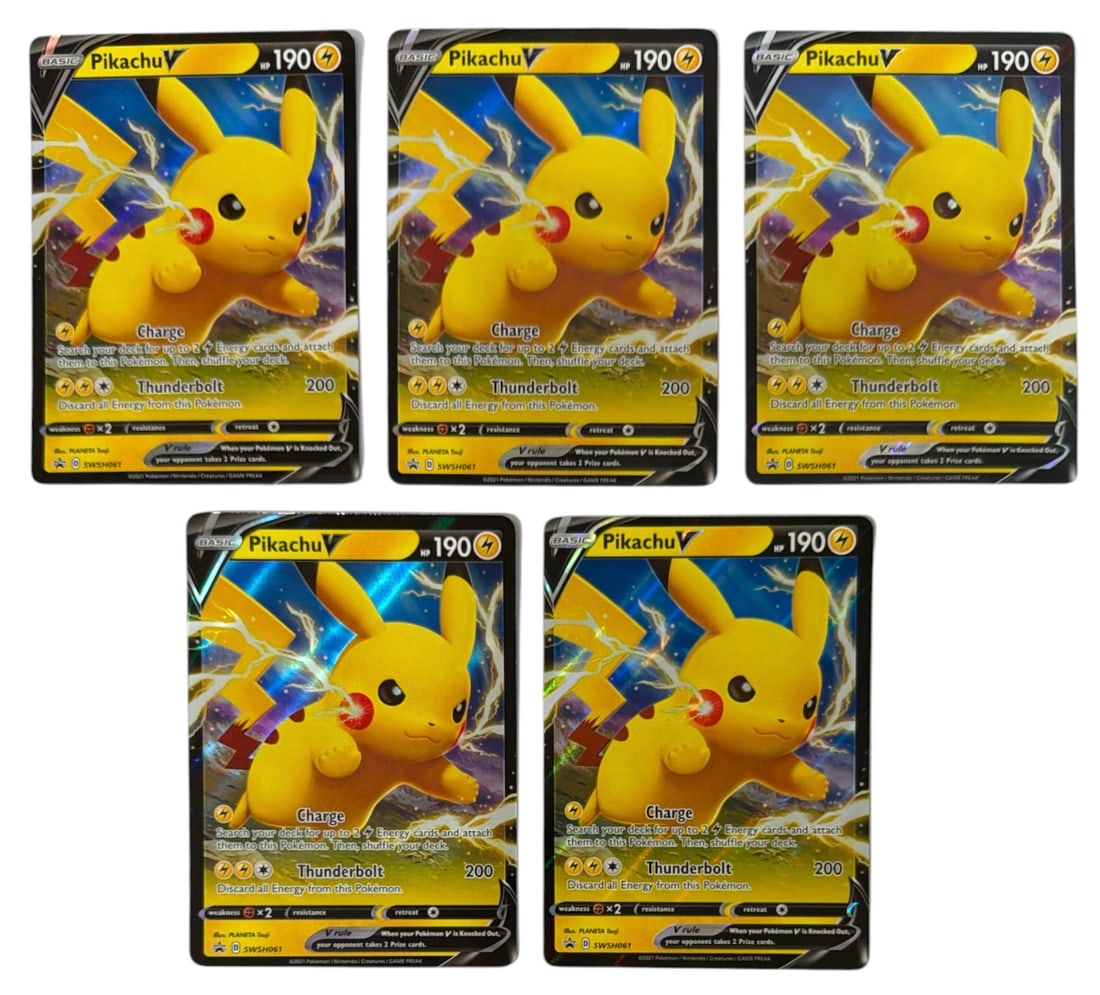 Pokemon Pikachu V Trading Card Collection (1 of 2)