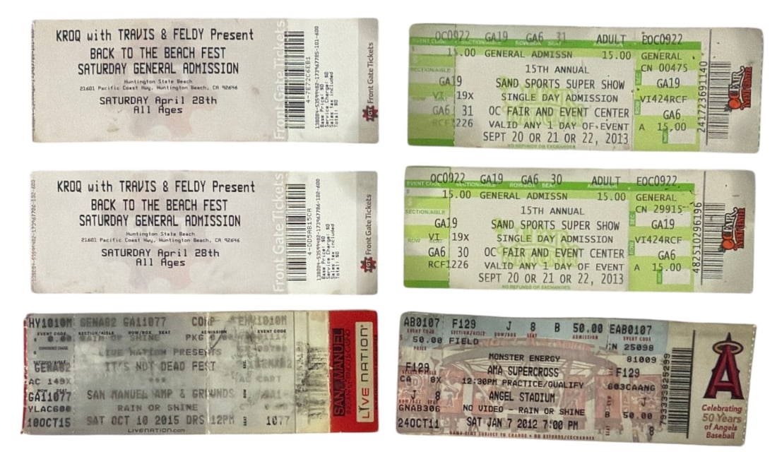 Vintage Ticket Collection (1 of 2)