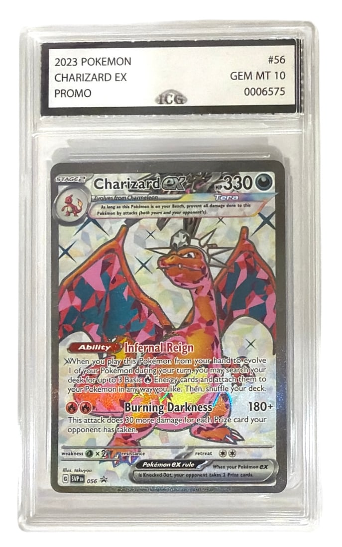 2023 Pokemon PROMO Charizard EX | No. 56 | Graded 10: 2023 Pokemon PROMO Charizard EX | No. 56 | Graded 10