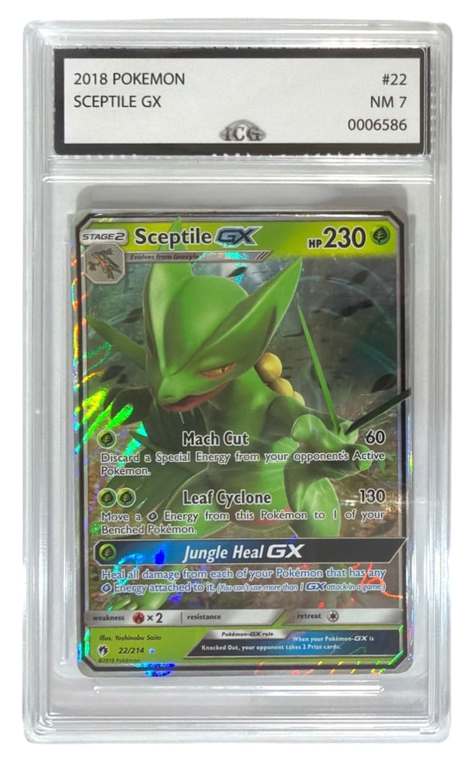 2018 Pokemon Sceptile GX | No. 22 | Graded 7: 2018 Pokemon Sceptile GX | No. 22 | Graded 7