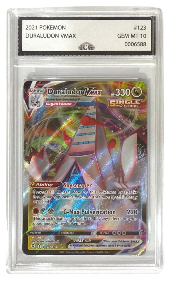 2021 Pokemon Duraludon VMAX | No. 123 | Graded 10: 2021 Pokemon Duraludon VMAX | No. 123 | Graded 10