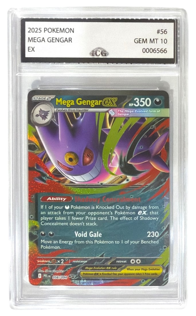 2025 Pokemon MEGA Gengar EX | No. 56 | Graded 10 (1 of 2)