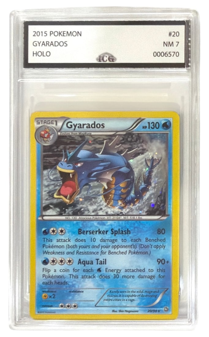 2015 Pokemon Gyarados HOLO | No. 20 | Graded 7: 2015 Pokemon Gyarados HOLO | No. 20 | Graded 7