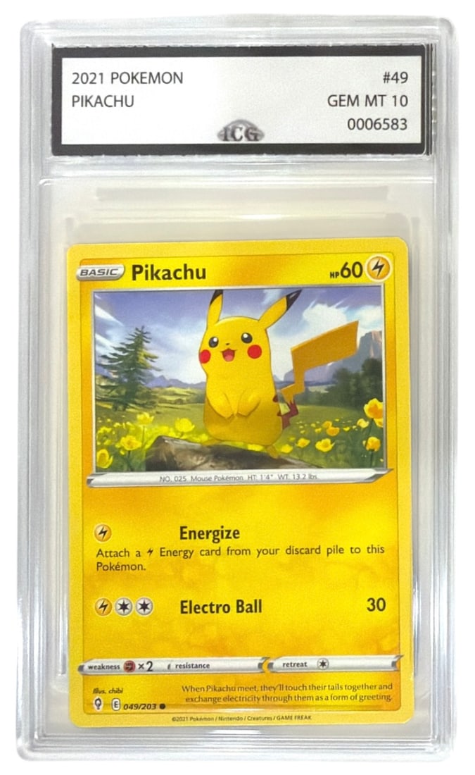 2021 Pokemon Pikachu | No. 49 | Graded 10: 2021 Pokemon Pikachu | No. 49 | Graded 10