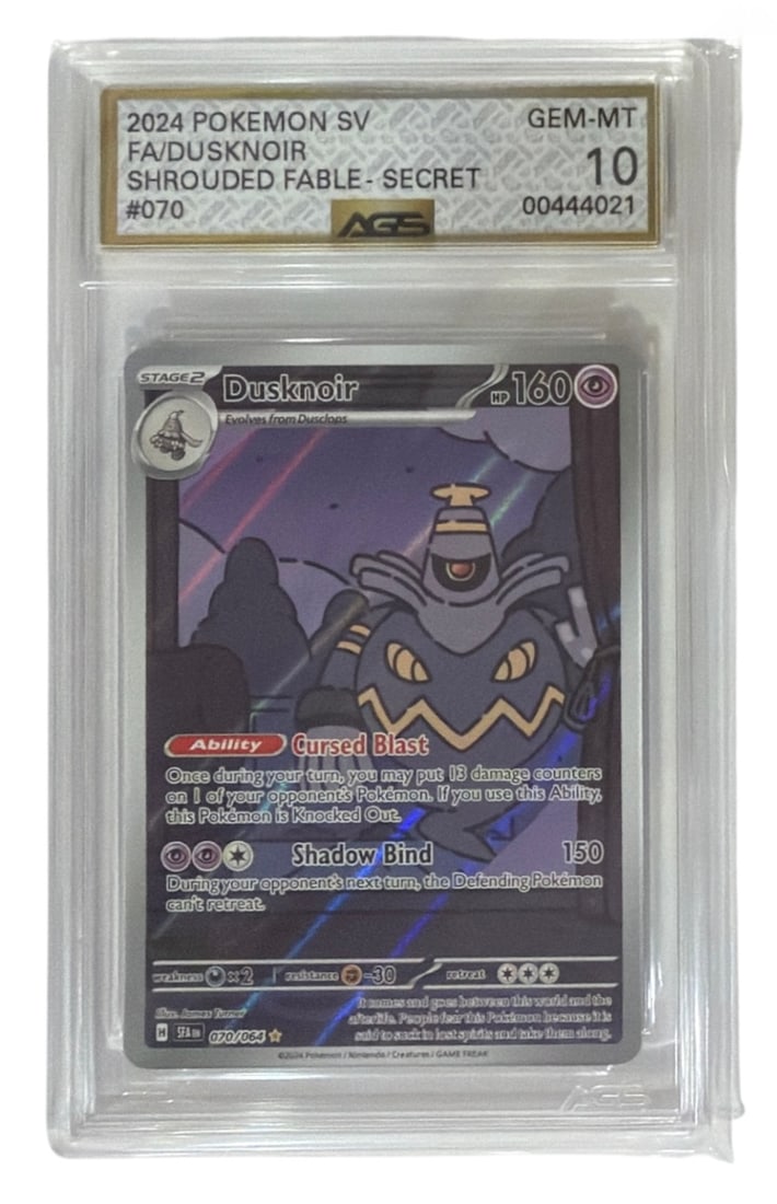 2024 Pokemon SV Shrouded Fable Secret Dusknoir | No. 70 | Graded 10 (1 of 2)