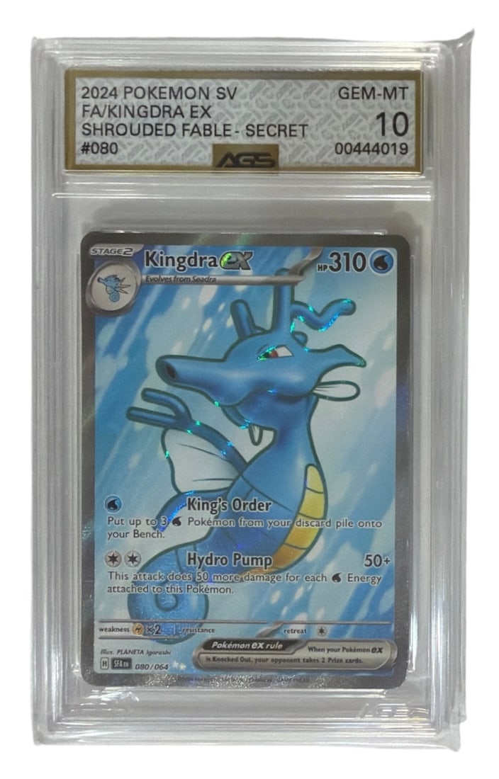 2024 Pokemon SV Shrouded Fable Secret Kingdra EX | No. 80 | Graded 10 (1 of 2)