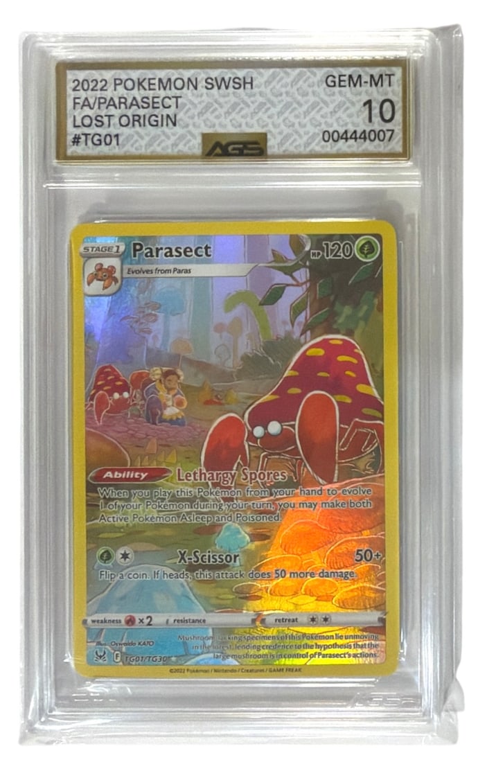 2022 Pokemon Lost Origin Parasect | No. TG01 | Graded 10 (1 of 2)