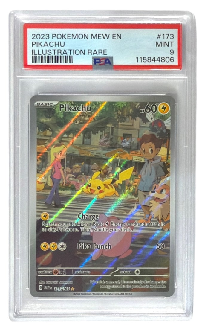 2023 Pokemon Illustration RARE Pikachu | No. 173 | Graded 9: 2023 Pokemon Illustration RARE Pikachu | No. 173 | Graded 9