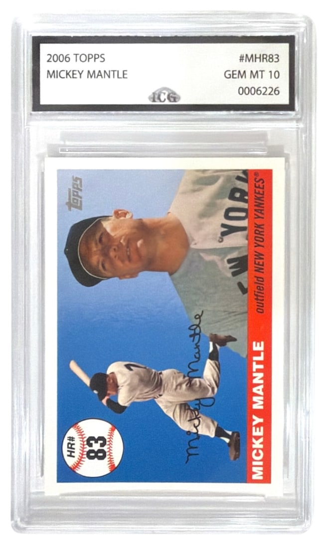 2006 Topps Mickey Mantle | No. MHR83 | Graded 10 (1 of 2)