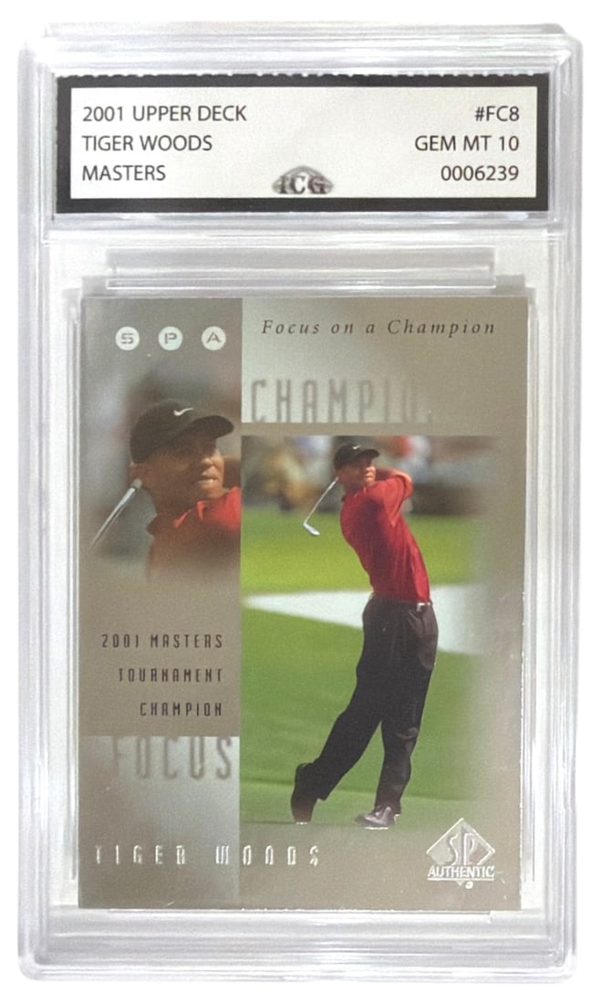 2001 Upper Deck Tiger Tales Tiger Woods | No. FC8 | Graded 10 (1 of 2)