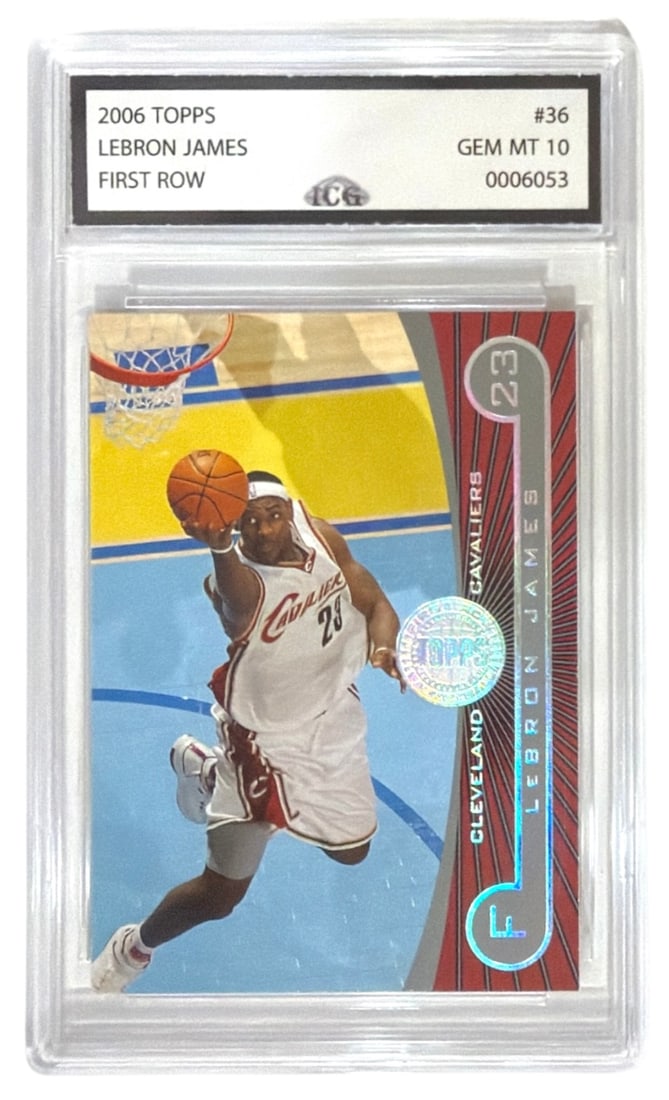 2006 Topps First Row Lebron James | No. 36 | Graded 10: 2006 Topps First Row Lebron James | No. 36 | Graded 10