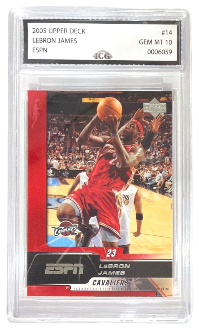 2005 Upper Deck ESPN Lebron James | No. 14 | Graded 10 (1 of 2)