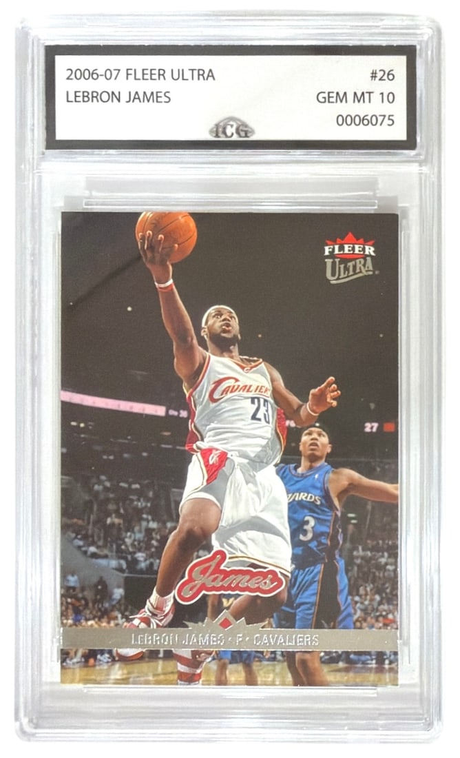 2006 to 07 Fleer Ultra Lebron James | No. 26 | Graded 10: 2006 to 07 Fleer Ultra Lebron James | No. 26 | Graded 10