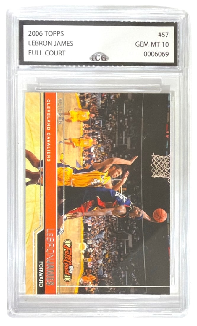 2006 Topps Full Court Lebron James | No. 57 | Graded 10: 2006 Topps Full Court Lebron James | No. 57 | Graded 10