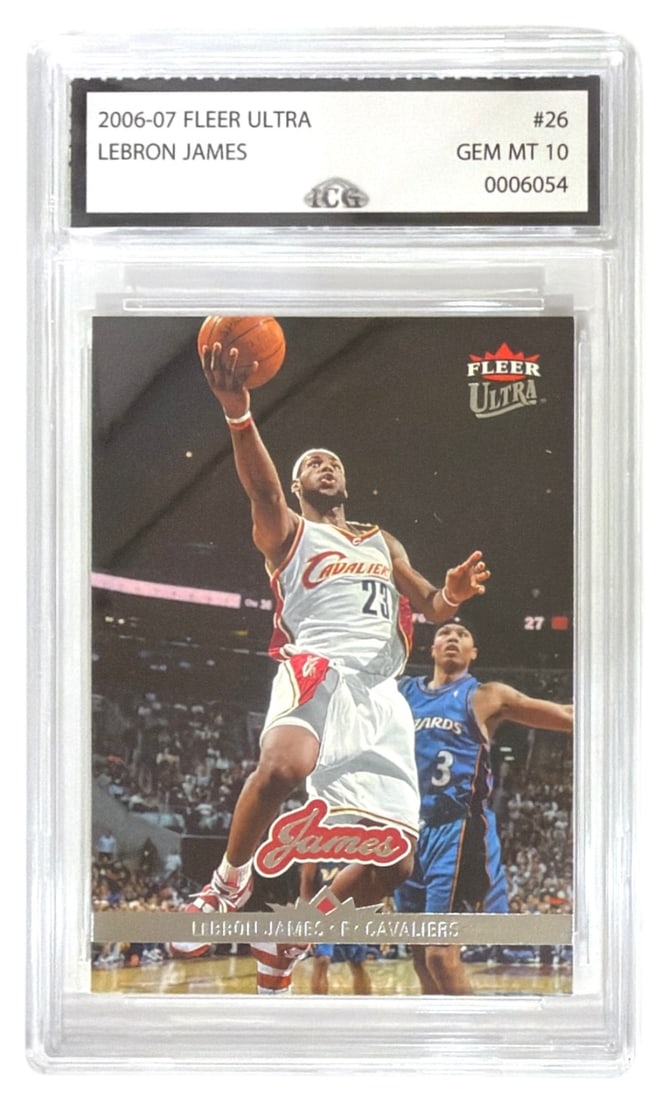 2006 to 07 Fleer Ultra Lebron James | No. 26 | Graded 10: 2006 to 07 Fleer Ultra Lebron James | No. 26 | Graded 10