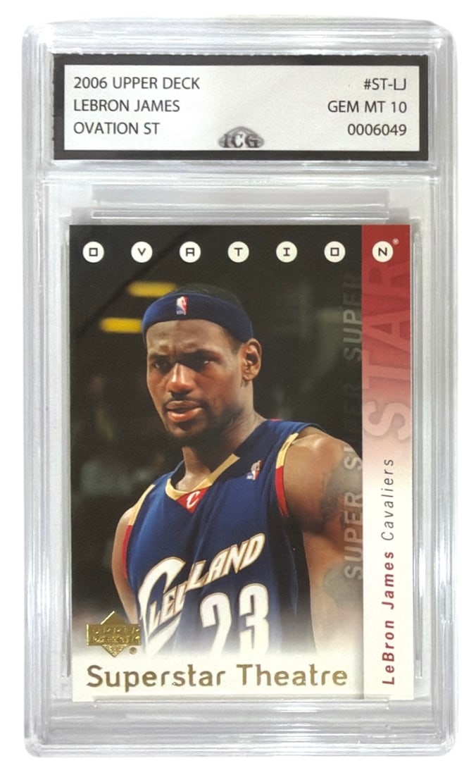 2006 Upper Deck Ovation Superstar Theatre | Lebron James | No. ST LJ | Graded 10: 2006 Upper Deck Ovation Superstar Theatre | Lebron James | No. ST LJ | Graded 10