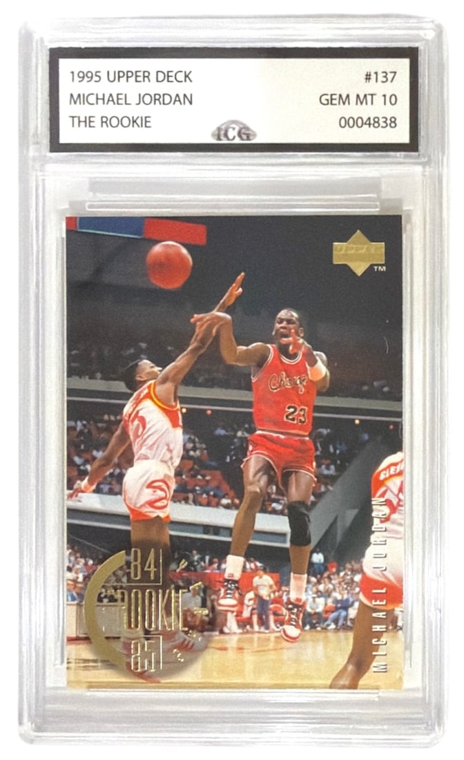 1995 Upper Deck The Rookie Michael Jordan | No. 137 | Graded 10: 1995 Upper Deck The Rookie Michael Jordan | No. 137 | Graded 10