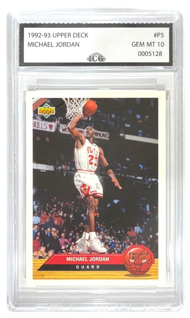 1992 to 93 Upper Deck Michael Jordan | No. P5 | Graded 10 (1 of 2)
