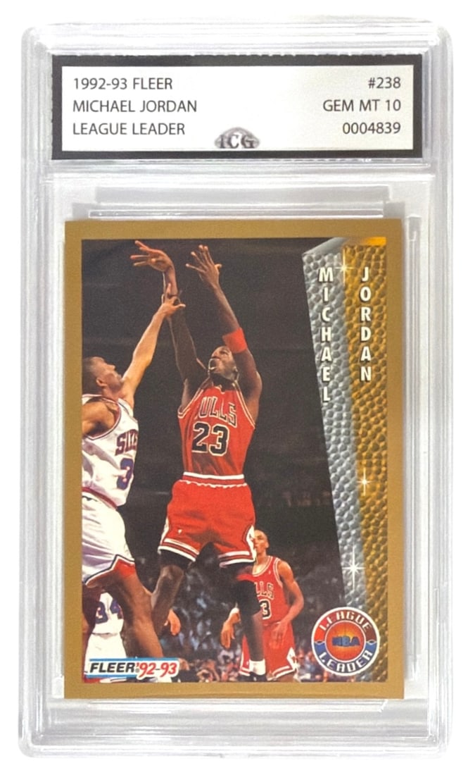 1992 to 93 League Leader Michael Jordan | No. 238 | Graded 10 (1 of 2)