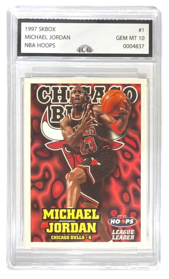 1997 Skybox NBA Hoops Michael Jordan | No. 1 | Graded 10: 1997 Skybox NBA Hoops Michael Jordan | No. 1 | Graded 10
