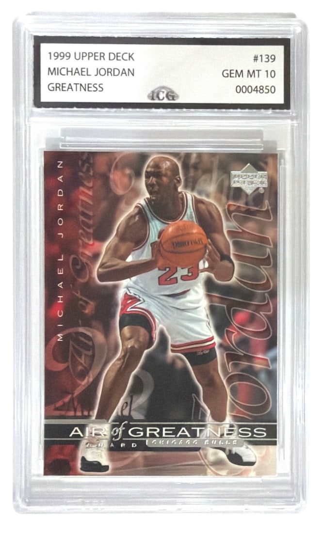 1999 Upper Deck Greatness Michael Jordan | No. 139 | Graded 10: 1999 Upper Deck Greatness Michael Jordan | No. 139 | Graded 10