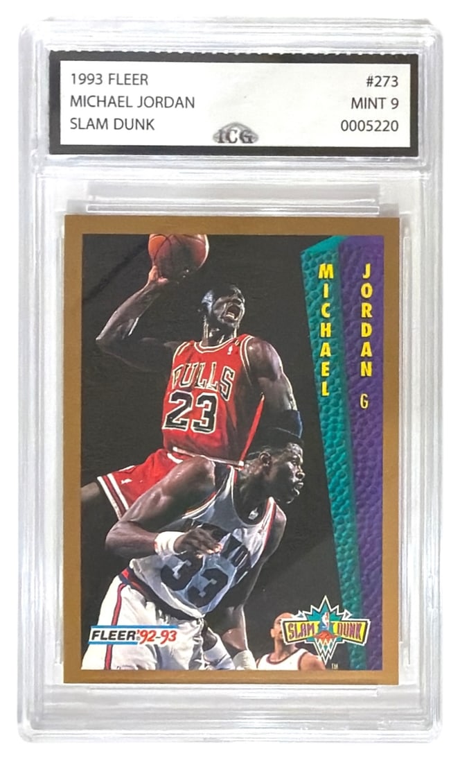 1993 Fleer Slam Dunk MIchael Jordan | No. 273 | Graded 9: 1993 Fleer Slam Dunk MIchael Jordan | No. 273 | Graded 9