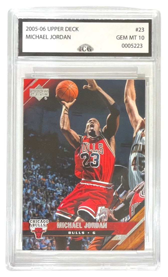 2005 to 06 Upper Deck Michael Jordan | No. 23 | Graded 10: 2005 to 06 Upper Deck Michael Jordan | No. 23 | Graded 10