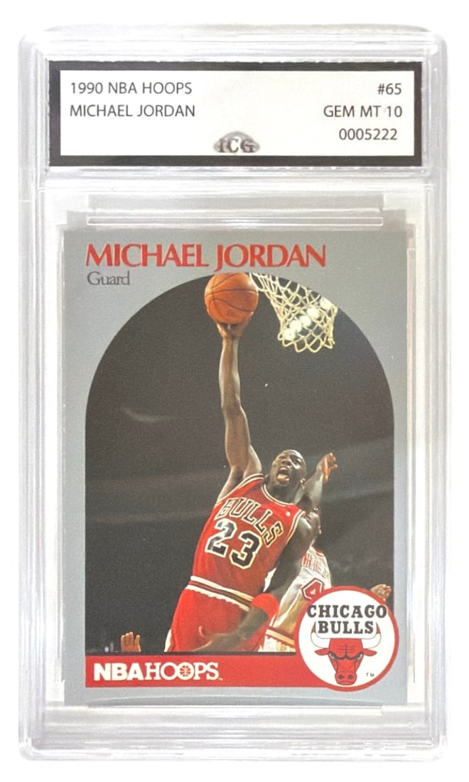 1990 NBA Hoops Michael Jordan | No. 65 | Graded 10: 1990 NBA Hoops Michael Jordan | No. 65 | Graded 10