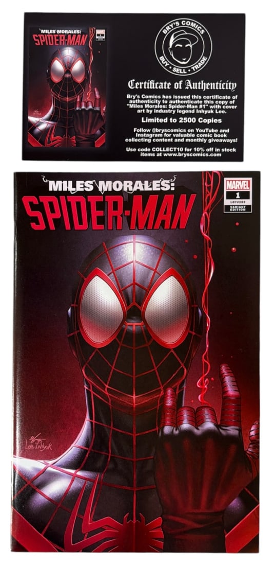 Marvels Miles Morales Spider Man Comic Book Collection | No. 1 | with coa: Marvels Miles Morales Spider Man Comic Book Collection | No. 1 | with coa
