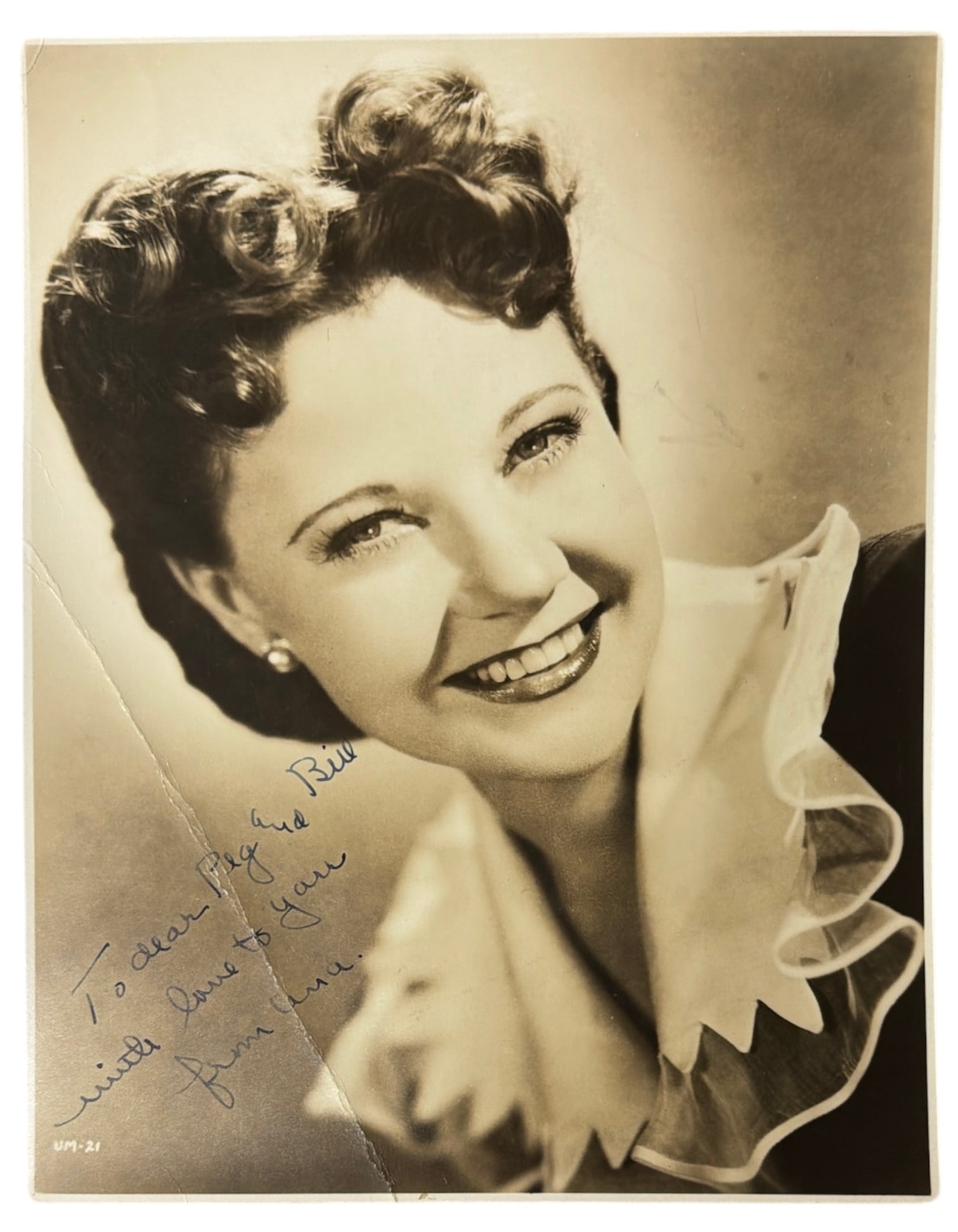 SIGNED Photo of Una Merkel | no coa: SIGNED Photo of Una Merkel | no coa