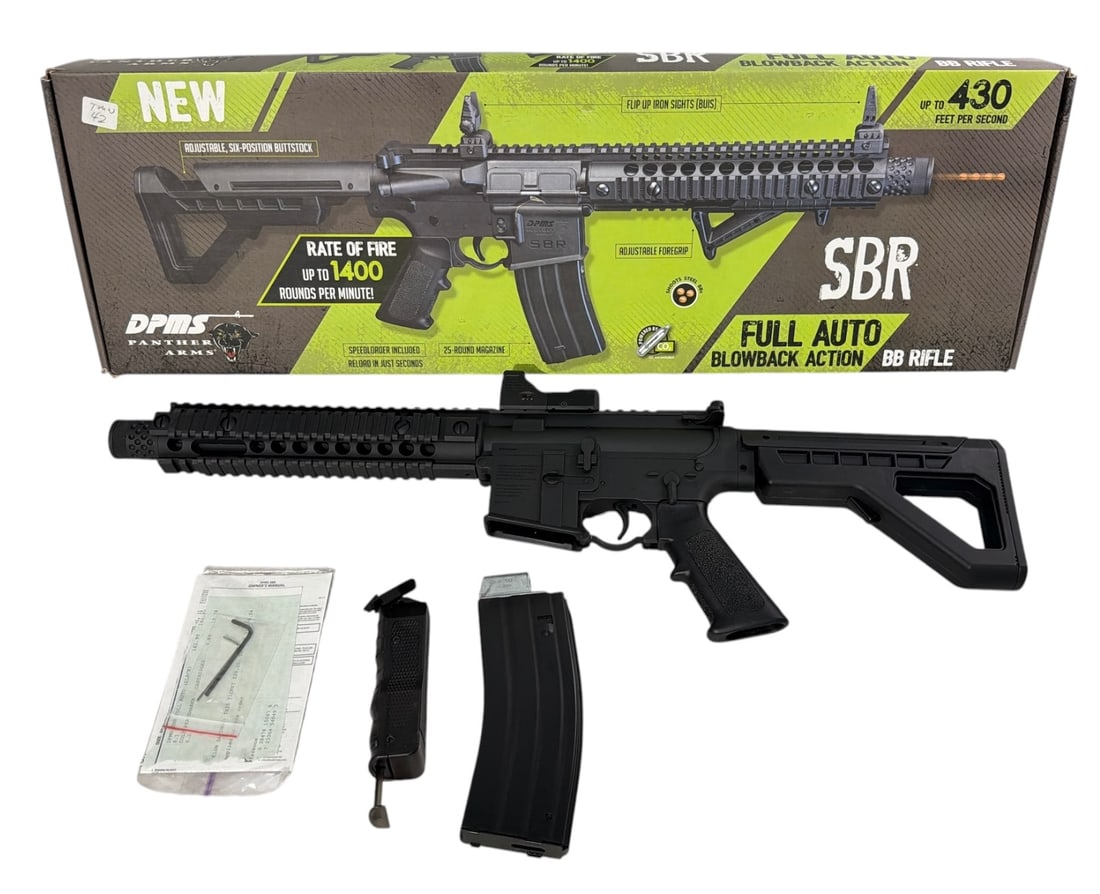 Crosman DPMS SBR Full Auto CO2 Toy BB Rifle: Crosman DPMS SBR Full Auto CO2 Toy BB Rifle