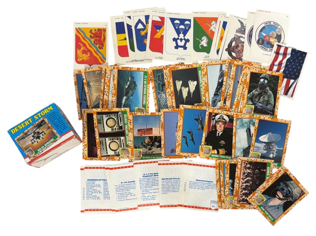 1991 Topps Desert Storm Trading Cards Stickers and Puzzle Pieces (1 of 1)