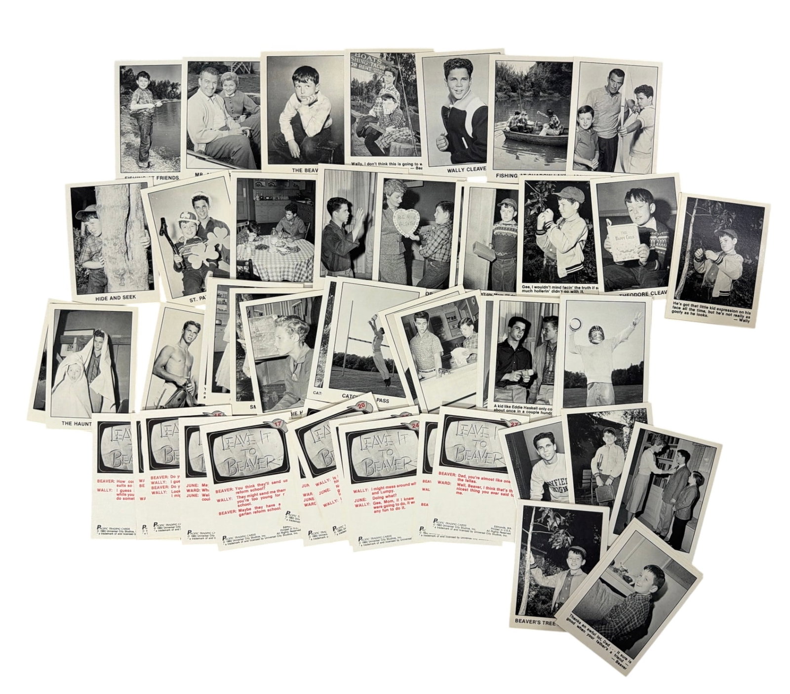 Vintage Leave It to Beaver Promotional or Press Photo Card Collection: Vintage Leave It to Beaver Promotional or Press Photo Card Collection