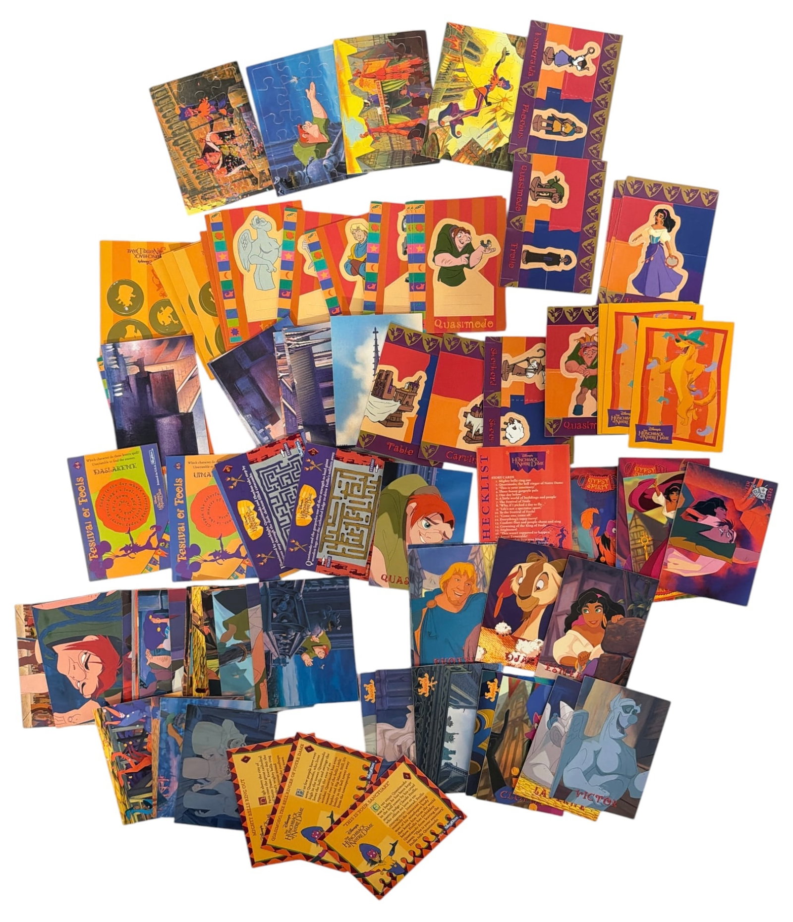 1996 Disney SkyBox The Hunchback of Notre Dame Trading Cards: 1996 Disney SkyBox The Hunchback of Notre Dame Trading Cards